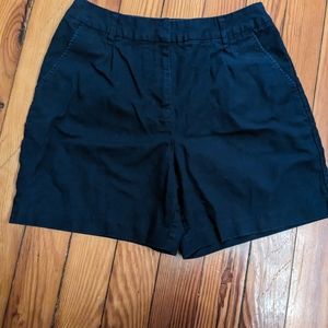 Navy blue Boden cotton linen shorts